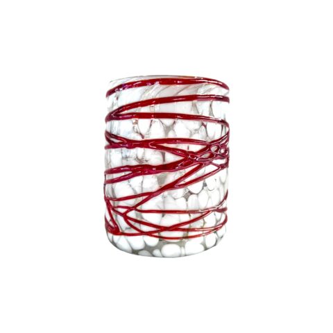 Vaso Telaraña Roja 10x8