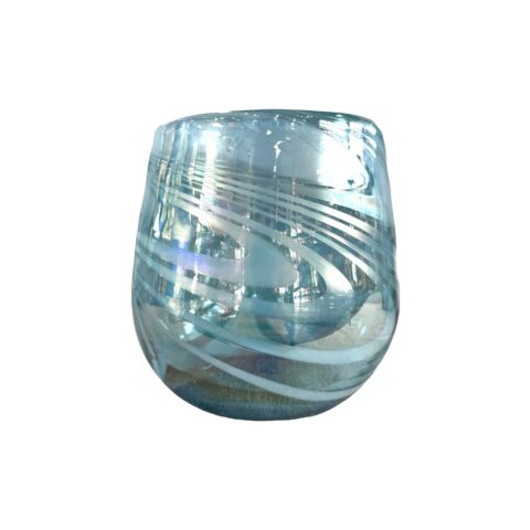 Vaso Barril Aqua Hilos Blancos