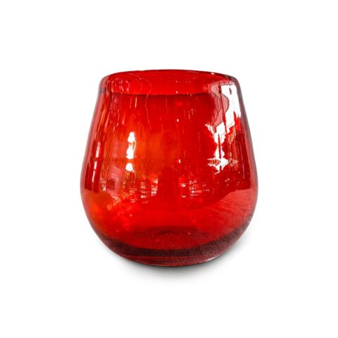 Vaso Barril Sólido Rojo