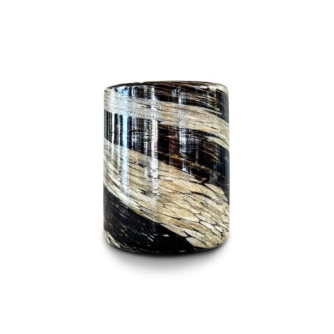 Vaso Marmoleado Rehilete Tierra y Arena 10x8