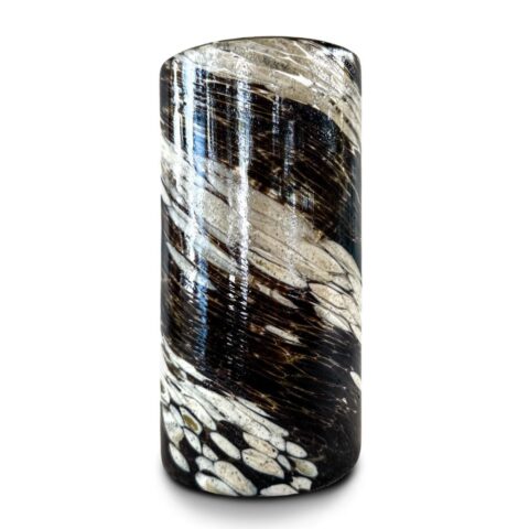 Vaso Marmoleado Rehilete Tierra y Arena 16x8
