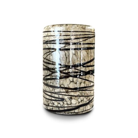 Vaso Marmoleado Telaraña Tierra y Arena 13x8