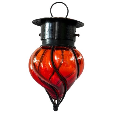 Pantalla Gota Con Herrería Mini Rojo