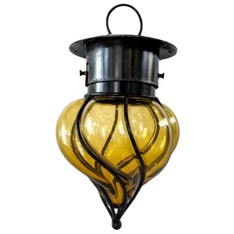 Pantalla Gota Con Herrería Mini Ámbar