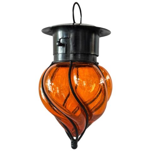 Pantalla Gota Con Herrería Mini Naranja