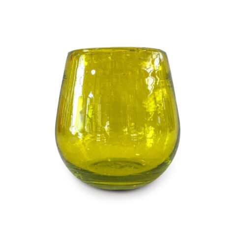 Vaso Barril Sólido Amarillo