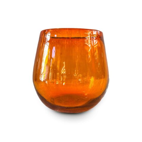 Vaso Barril Sólido Naranja